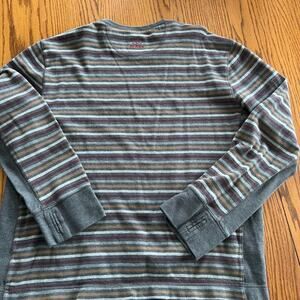 Prana long sleeve stripe Thermal top, men's size XL